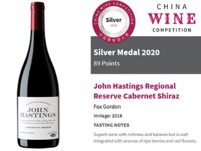 John hastings regional reserve cabernet shiraz