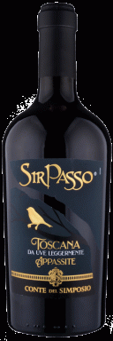 Logo for: Conte del Simposio Toscana Rosso IGT da uve leggermente appassite Sir Passo