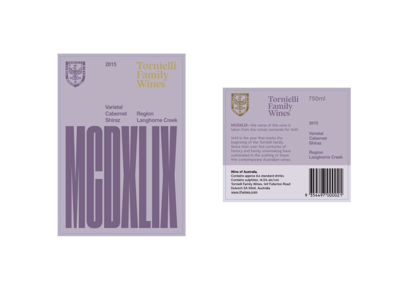 Photo for: MCDXLIX Cabernet Sauvignon Shiraz