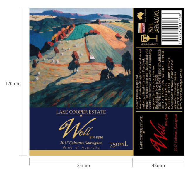 Photo for: Lake Cooper Well Bin 1980 Cabernet Sauvignon