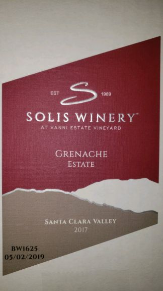 Photo for: Solis Winery - Grenache Gris Petite Syrah